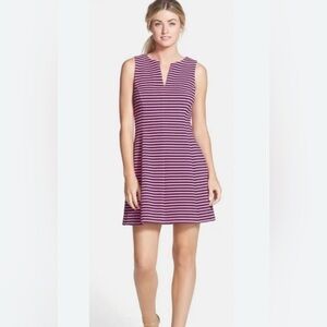 Lilly Pulitzer Womens Dress Striped Pink With Black Sz XS